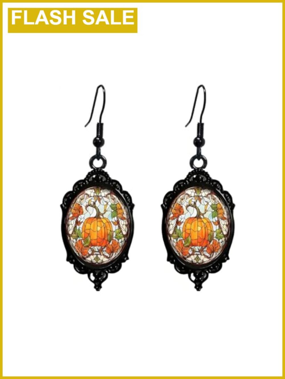 Thanksgiving Pumpkin Maple Leaf Dangle Earrings Women Fall Jewelry
